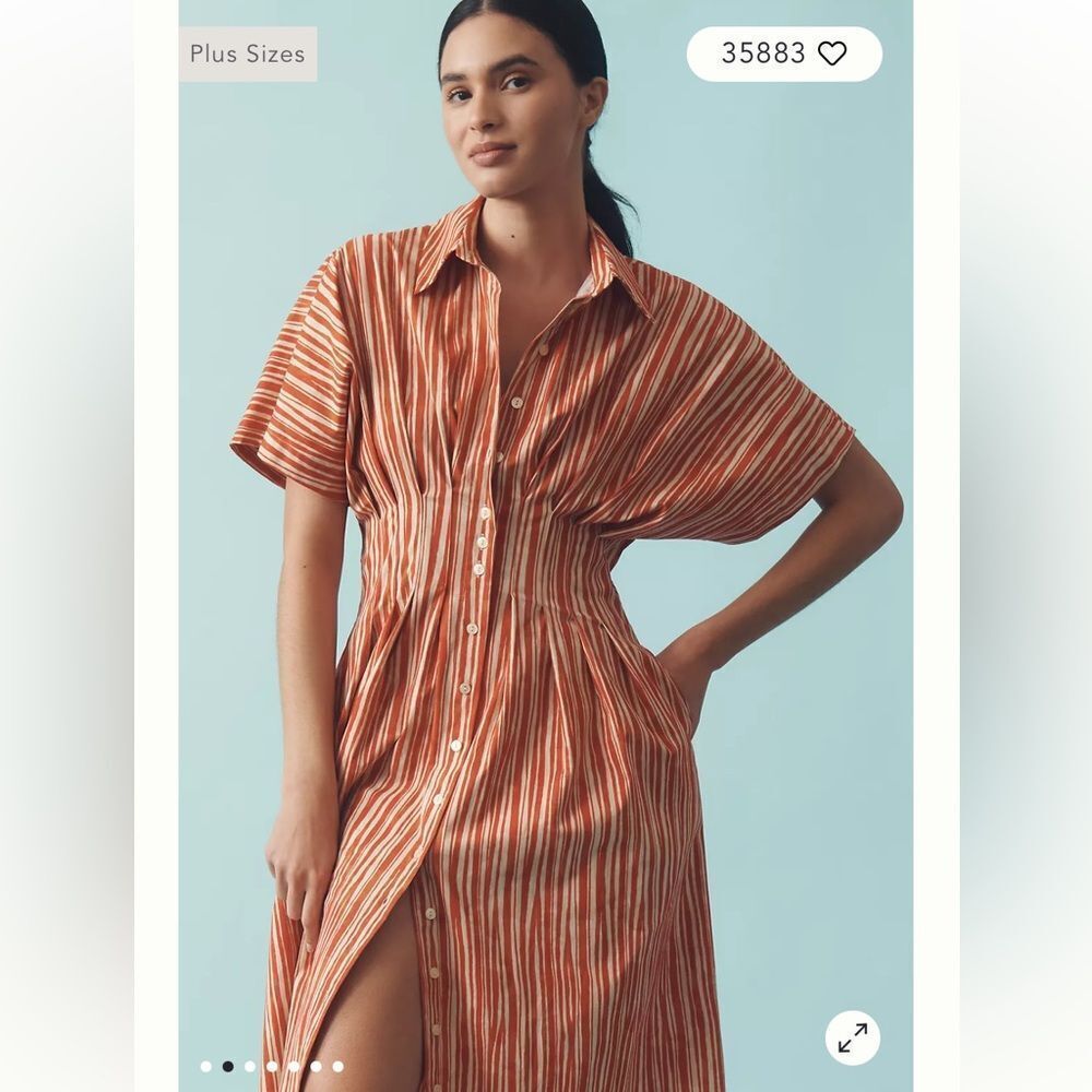 Anthropologie The Tobie Shirt Dress by Exquise